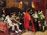 Ferdinand Roybet The Troubadours painting